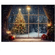 Resim Snoweagle 210x150cm Noel Arka Plan Bezi, H 