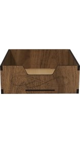 Resim Boho Bazzar Ahşap Peçetelik 