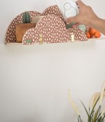 Resim Wodiza Drops Ahşap Çocuk Odası Aksesuar Duvar Rafı 47cm X 32cmx 28cm 