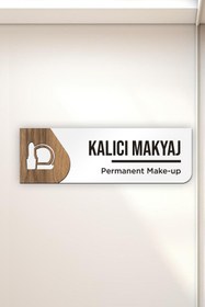 Resim AHWART Kalıcı Makyaj Ofis Oda Kapı İsimliği Yönlendirme Tabelası Levhası Kişiselleştirilebilir 