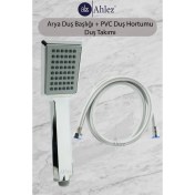 Resim Ahlez Arya Duş Başlığı + Pvc Duş Hortumu Duş Takımı Duş Seti 