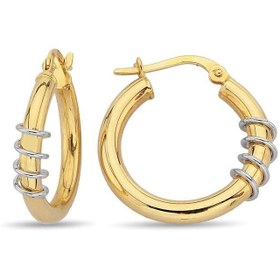 Resim Pirnus Diamond Altın Halka Küpe Gramı :2,29 
