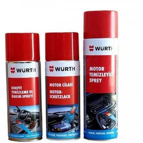 Resim Würth Motor Temizleme 500ml + Kokpit Temizleme 400 Ml + Motor Cil 