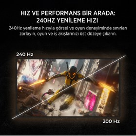 Resim James Donkey Rion R40 24'' 240Hz 0.5ms Fhd Va Panel Gaming Monitör (Sıfır Ölü Piksel Garantili) 