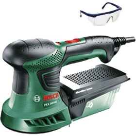 Resim Bosch Compact Eksantrik Zımpara Makinesi Pex 300 Ae 270 Watt + Koruma Gözlüğü 