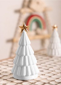 Resim The Mia Dekoratif Led Işıklı Yılbaşı Ağacı Beyaz 10x10x18 1 Adet 