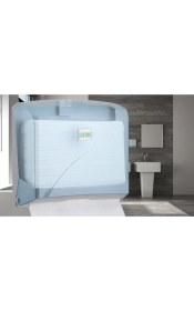 Resim Vialli Z Katlı Kağıt Havlu Dispenseri Maks. Kağıt Genişliği 22 cm (Şeffaf ) 