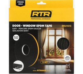 Resim RTRMAX RNU1012 Kapı & Pencere Epdm İzalosyan Bandı RNU1012 5 mt Kahverengi-15 mm 