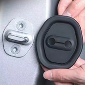 Resim 4 adet Silikon Araba Kapı Kilidi Koruyucuları - Şok Emici, Kaymaz, Araba Kapı Kilidi için Kolay Kurulum, Araç Güvenlik Aksesuarları, Silikon Kapı Kilidi Koruyucu, Otomotiv Aksesuarı, Silikon Ped, Dayanıklı Silikon 