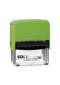 Resim Colop Prınter C60 Yeşil Kasa Siyah Keçe - 37 x 76 MM 