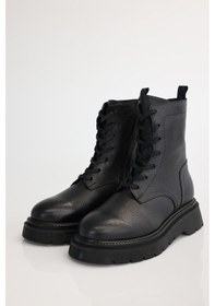 Resim Siyah Bağcıklı Postal 123004 Siyah 