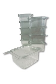 Resim Home 100 Adet plastik sızdırmaz kap 500 gr cc kullan at tek kullanımlık plastik kapaklı kase 