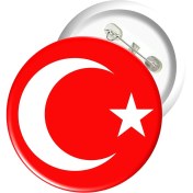 Resim Misal Çocuk Rozet 16 - Türk Bayrağı (10 Adet) 