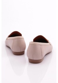 Resim Dgn 134-1 Kadin Yuvarlak Burunlu Babet 134-1-2109-R4971 Gümüş 