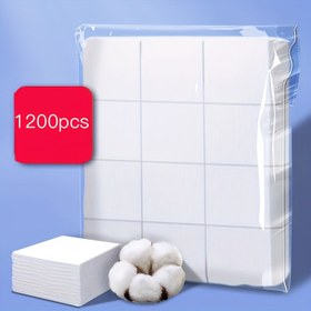 Resim 1200 Adet Tek Kullanımlık İnce Pedler - Kokusuz Nazik Makyaj Temizleme ve Kirpik Uzatma Mendili, Salonlar İçin Hassas Cilt, Açık Bej | Yumuşak Emici Toplar Şeffaf Koruyucu Ambalajda, Cilt Bakımı Aksesuarları, Düzenli Paket, Yüksek Kalite 