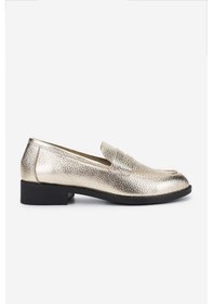 Resim Valmenti Kadın Hakiki Deri Dore Loafer Ayakkabı 1120 598640 Bn Ayk Y25 Dore Altın 