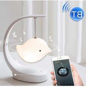 Resim Ganzhoushop Yatak Stil: Sones Odası Müzik Masa Lambası, Bluetooth Başucu Lambası Kuş Hoparlör Gece Işığı Eb Çok Renkli 