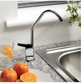 Resim Ro Su Arıtma Musluğu. Basmalı Tip Gümüş 