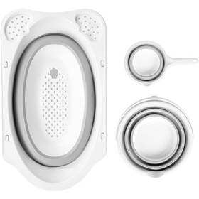 Resim Hobby Life Katlanabilir Bebek Küvet Seti Gri 