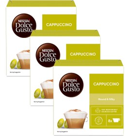 Resim Nescafe Dolce Gusto Cappuccino Kapsül Kahve 16 Adet X 3 Kutu 
