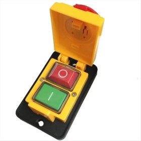 Resim Explosion1 DZ05 7 Pın 400V IP55 Üç Fazlı Elektromanyetik Acil Durum Push Düğme Anahtarı (Yurt Dışından) 