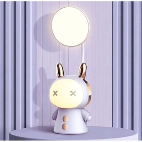 Resim Sensoria Dekoratif Renk Değiştiren Sevimli Çocuk Odası Gece Lambası Masa Lambası Usb Şarjlı Süs Eşyası Mor 