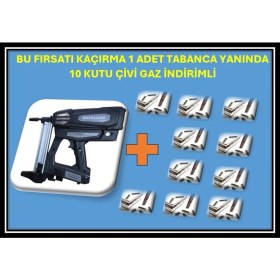 Resim Hofmann DK-100 Gazlı Çivi Çakma Tabancası + 1 Koli Çivi ve Gaz Tüpü 