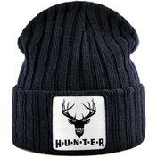 Resim Erkek ve Kadınlar için Unisex Spor Örgü Kafatası Beanie - Tüm Mevsimler İçin Sıcaklık Antilop Nakış Tasarımı ile Şık ve Hafif Katı Renkli Kaplar, Benzersiz Antilop Logo Tasarımı, Elde Yıkanabilir, Elastik Kumaş 