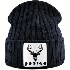 Resim Erkek ve Kadınlar için Unisex Spor Örgü Kafatası Beanie - Tüm Mevsimler İçin Sıcaklık Antilop Nakış Tasarımı ile Şık ve Hafif Katı Renkli Kaplar, Benzersiz Antilop Logo Tasarımı, Elde Yıkanabilir, Elastik Kumaş 