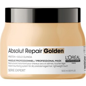 Resim L'oreal Professionnel Serie Expert Absolut Repair Onarıcı Altın Maske 500 ml 