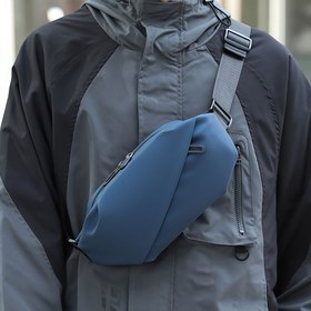 Resim Erkekler ve Kadınlar için Hafif Askılı Sırt Çantası, Seyahat için Fermuarlı Rahat Polyester Omuz Çantası, Polyester, Fermuarlı Kapatma 