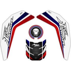 Resim GP Kompozit Honda Africa Twin CRF1000L Adventure 2016-2019 Uyumlu Tank Pad Seti Tricolor 