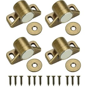 Resim Dolap Kapı Mıknatısı Manyetik Kapı Kilidi 4 Rondela Ve 12 Vida İle Manyetik Kapı Kilidi 