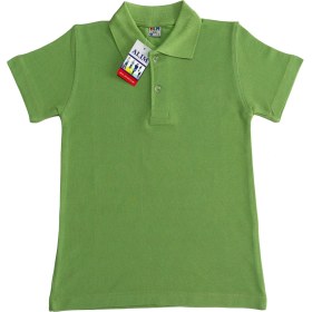Resim Salar Ticaret Polo Yaka Tişört Alm Kısa Kol 6-16 Yaş Çocuk Fıstık Yeşili Tonaton Okul Tişört/t-Shirt 10-11 Yaş 