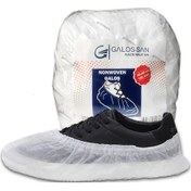 Resim Galoşsan Kaymaz Tela Galoş Beyaz 100 Adet 