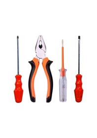 Resim Moonshop Pense Kontrol Kalemi Yıldız Ve Düz Tornavida Tamirci Seti 4'lü Set Pense Kontrol Kalemi Düz 