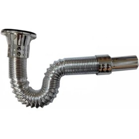 Resim Tuarek Folyo Kaplı Körüklü Lavabo Sifonu 