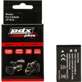 Resim Pdx Canon LPE12 Batarya Pil 1300mAh 100D, EOS M50, EOS M100 ve POWERSHOT SX70 HS 