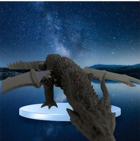 Resim Hareketli Ejderha Figürü - Kanatlı Uyuyan Hareketli Ejderha 