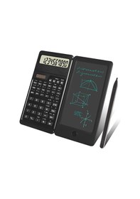 Resim Bucuks Silinebilir Lcd Yazı Tabletli,kalemli Katlanabilir Bilimsel Hesap Makinesi Renkli 