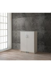 Resim Çok Amaçlı 2 Kapaklı Mutfak Erzak Kiler Dolap 88x52x120cm 