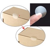 Resim Hedef Matbaa Şeffaf Etiket - Zarf Ve Karton Kutu Ağız Kapama Etiketi 2.5 X 2.5 Cm 