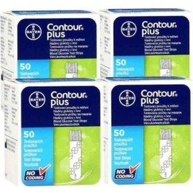 Resim Bayer Contour Plus Ölçüm Stribi 4 Kutu 200 Adet 