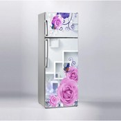 Resim Jasmin2020 Pembe Güller Ve Çiçekler Desenli Buzdolabı Sticker 
