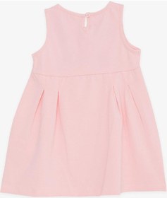 Resim Breeze Kız Çocuk Elbise Nakışlı Pullu Sevimli Kedicik Baskılı 1.5-5 Yaş, Pembe-pembe Pembe 