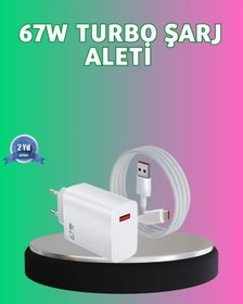 Resim Diğer 67 Watt Güçlü Turbo Şarj Aleti Samsung Note 10 Note 20 Uyumlu 