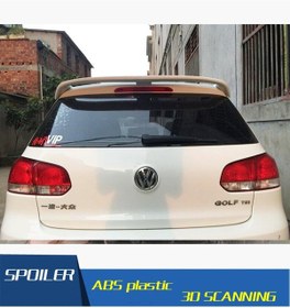 Resim Vw Golf 6 Bagaj Üstü Spoiler Abs Plastik 