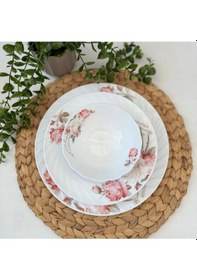 Resim 24 Parça Opal Yemek Takımı 6 Kişilik Beyaz 