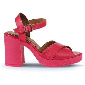 Resim Bueno Shoes Fuşya Deri Kadın Topuklu Sandalet 01wy12301 