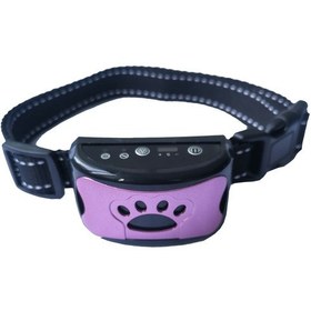 Resim Geeksen Bark Stoper Köpek Eğitim Köpek Tasması Şarj Edilebilir Mor 